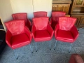 Шест кожени стола, снимка 1