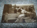 Стара романтична пощенска картичка от 1920г., снимка 5