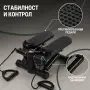️ Хидравличен степер с ластици и LCD брояч, черен, снимка 2
