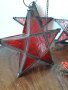Коледни стъклени витражни фенери звезда, снимка 4