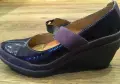 Clarks ‘Unstructured’- кожа, лачени, лилави - № 40, снимка 1
