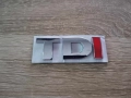 Volkswagen TDI с червено I емблема, снимка 1