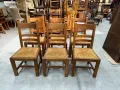 Комплект трапезни столове от дъбов масив, снимка 2