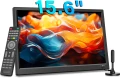 НОВ 15,6-инчов преносим малък телевизор с ATSC тунер / HDMI / USB / AV с акумулаторна батерия ..., снимка 1