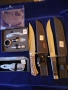 ножче сгъваемо шведско, от САЩ, български, 2 големи ножа с кания и комплект за вино, точилка Fiskars, снимка 8