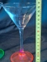 две френски чаши за мартини от ураново стъкло M1, снимка 10