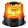 Соларна LED сигнална лампа маяк 95mm x 115mm 12V оранжева 18 SMD LED, снимка 1
