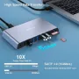 Нов 12-в-1 USB 3.0 докинг станция с двоен HDMI дисплей 6*USB порта SD TF четец, снимка 7