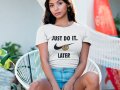 Тениска NIKE Just Do It Later принт Модели и размери, снимка 3