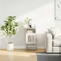 vidaXL Нощно шкафче бяло 36x39x78 cm Студено валцувана стомана, снимка 4
