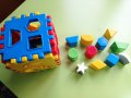 Образователни играчки - кубче и кофички с форми и цветове, пъзел с букви и цифри, снимка 4