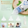 PASUIDU Бебешки аспиратор за нос, водоустойчив, 3 накрайника, вградена музика и светлини, снимка 5