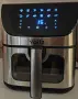 Фритюрник, 1700W, 7л., Горещ въздух, Таймер, до 200°C, с видим прозорец, Черен, снимка 4