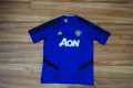 оригинална тениска adidas / Manchester United AON / Blue , снимка 1 - Футбол - 37251722