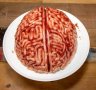 3D Огромна глава мозък силиконова форма молд за кекс желе шоколад торта гипс, снимка 5