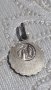 Античен сребърен медал/висулка на Света Мария от Лурд, снимка 4