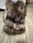 Разкошни боти ботуши  естествена кожа естествен богат косъм от северна лисица  номер 39, снимка 2