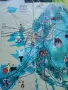 Разписание SAS ТАБСО 1966  SAS TABSO Timetable Bulgaria Map АВИАЦИЯ , снимка 3