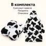 Топло суитшърт-одеяло 2 в 1 с качулка и кенгуру джоб – бяло и черно, универсален размер, снимка 5