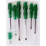 Комплект ударни отвертки 7бр, Зелени, снимка 2