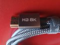Високоскоростен 8K 60Hz HDMI кабел, 2.1 48Gbps HDMI плетен кабел-4K@120Hz, снимка 2