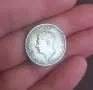 Един шилинг 1825г.Сребърна монета,Англия,Джордж lV., снимка 1