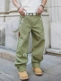 Нови военни дънки  Casual Loose Fit Jeans панталони карго Л, снимка 6