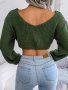Дамски плетен пуловер с дълъг ръкав, 3цвята - 023 , снимка 3