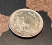 Монета Аржентина 1 песо, 1960, снимка 1