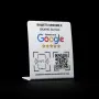 Табела (бяла) Google Review с NFC Tag и QR code BG, снимка 1