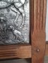 Антична немска релефна и гравирана оловно цинкова картина, снимка 7
