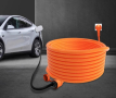 Оранжев удължителен кабел в различни размери: 10, 20 и 30 метра