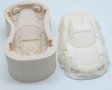 3D Голяма Кола лек Автомобил Порше силиконов молд форма фондан шоколад гипс украса декор, снимка 2