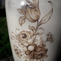 Голяма немска керамична ваза , снимка 2 - Вази - 31405064