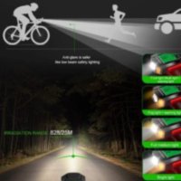 Велокомоютър Комплект светлини за велосипед със скоростомер, USB акумулаторен компютър за велосипед, снимка 5 - Аксесоари за велосипеди - 44242820