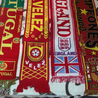 Везани футболни шалове на Англия, Испания, Португалия, Вележ Мостар, снимка 2 - Футбол - 44719898
