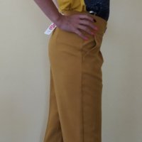 Златно жълт панталон до 3ХЛ, снимка 3 - Панталони - 30016583