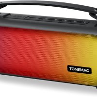 TONEMAC Преносима Bluetooth колонка, радио, водоустойчив дизайн 10h, снимка 1 - Bluetooth тонколони - 42092509