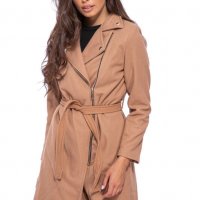 Дамско палто с колан, снимка 1 - Палта, манта - 38658574