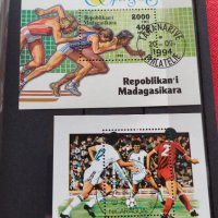 Блок пощенски марки серия Спорт, Футбол 1994/92г. Перфектни за колекция - 22613, снимка 6 - Филателия - 36651412