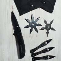 Нож , комплект от 4 остриета и Японски звезди, снимка 5 - Ножове - 42763729