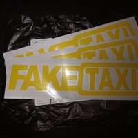 Стикер за кола - Fake Taxi, снимка 3 - Аксесоари и консумативи - 20530299