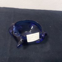 Нов пепелник - синьо стъкло, снимка 1 - Декорация за дома - 40577367