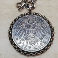 Wilhelm II медальон 1898, снимка 3 - Антикварни и старинни предмети - 30634507