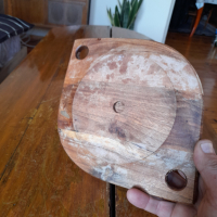 Стара дървена чиния за стена, снимка 5 - Други ценни предмети - 44572874