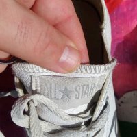 100% естествена кожа Converse, снимка 2 - Ежедневни обувки - 30379109