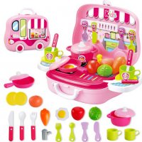 Детска мини кухня в куфар с колелца PLAY HOME, снимка 2 - Образователни игри - 37684592