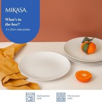 Нов комплект Порцеланови Чинии MIKASA Chalk - Сет 4 броя Подарък, снимка 4 - Други стоки за дома - 42833897
