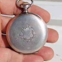 Швейцарски джобен сребърен часовник ''Zenith'' 52 мм, снимка 3 - Антикварни и старинни предмети - 38333626