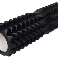 Големи Черни Фоумролер (таралеж) два размера 45x14 Foam roller, снимка 2 - Фитнес уреди - 40769251